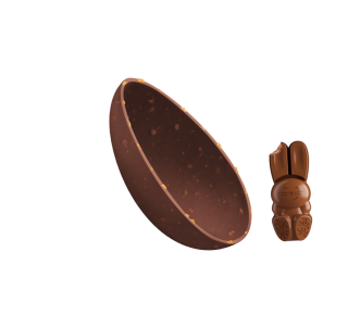 Chocolate shell &amp; KitKat Bunny 11g